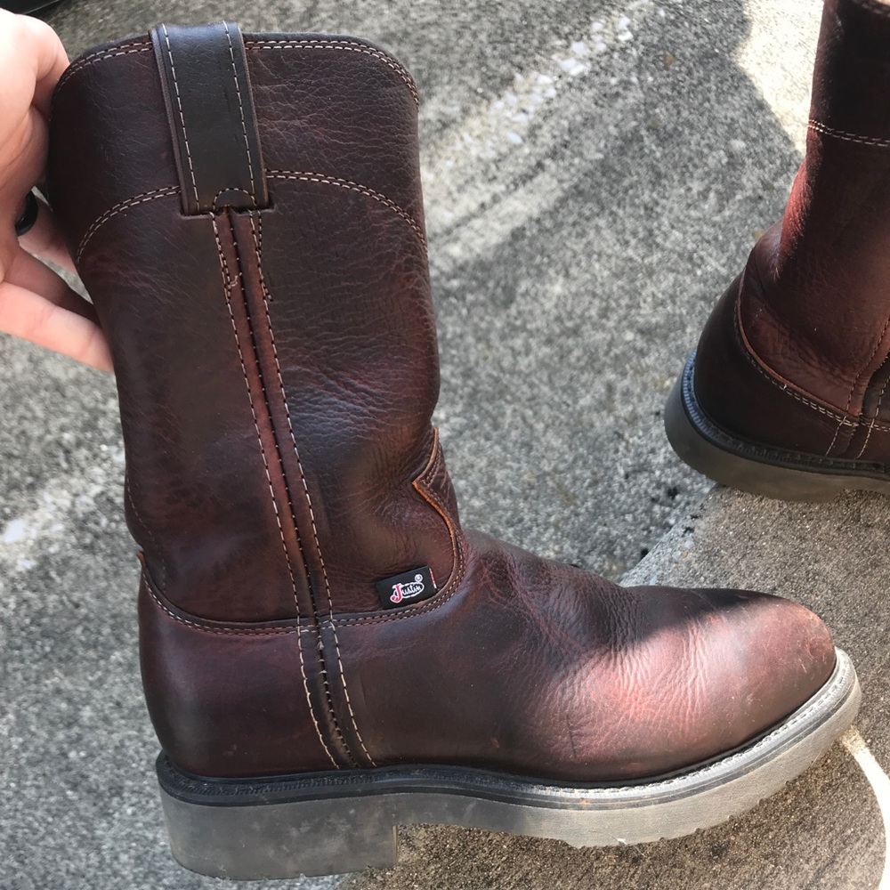 Justin steel toe boots